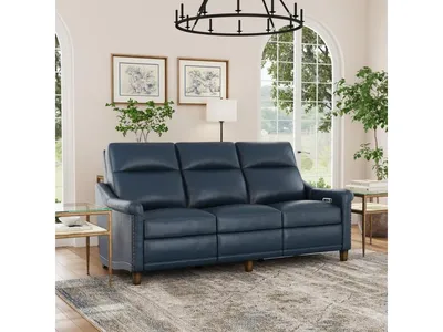 Elizabeth Sea Leather Power Recliner with Power Headrest - Alternative View
