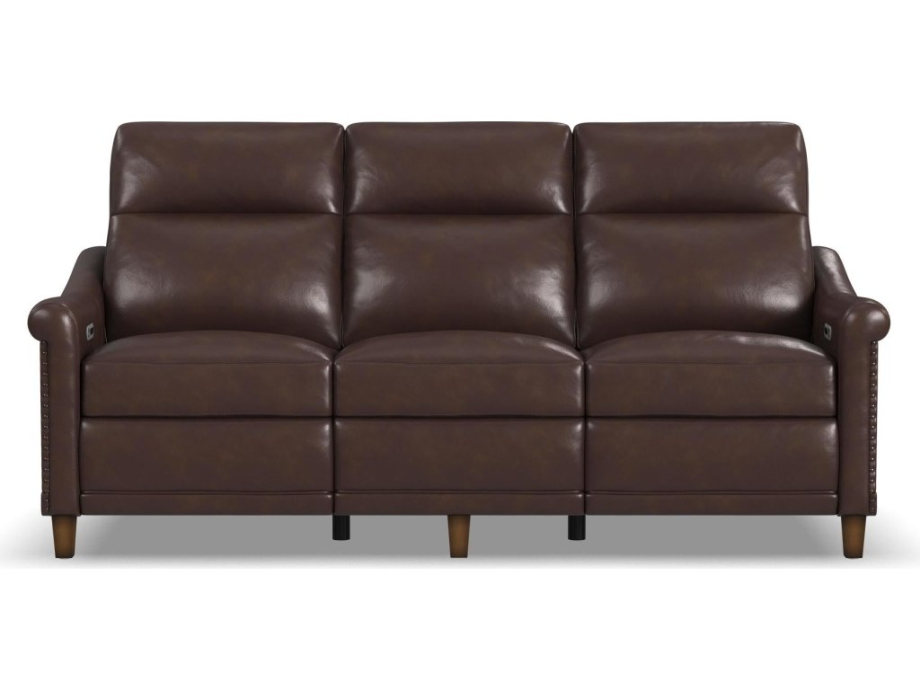 Elizabeth Brunette Leather Power Recliner with Power Headrest - image 2