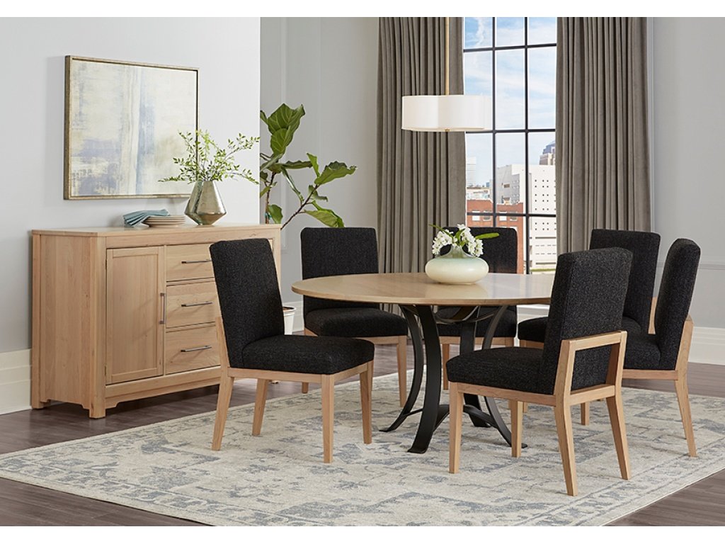 Uph Side Chair Black Fabric - image 2