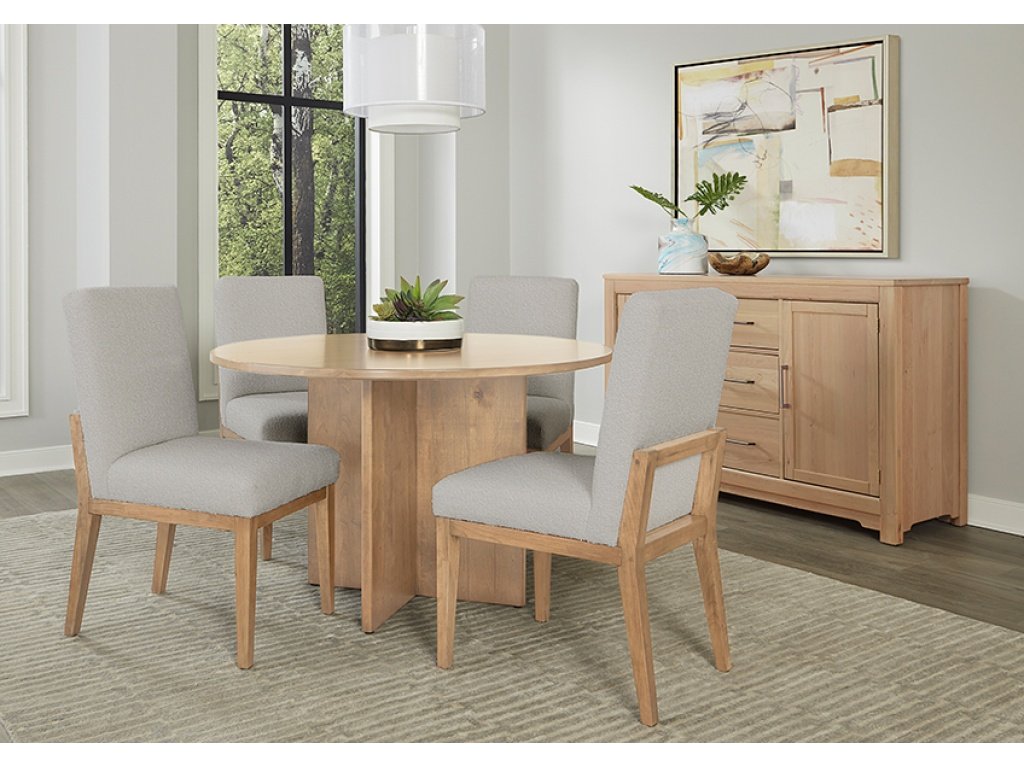 48 Inch Round Table  W/ Wood Base - main image