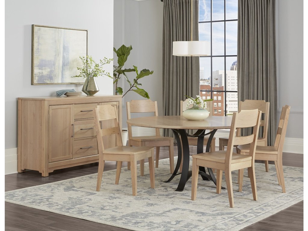 48 Inch Round Table  W/ Metal Base - image 1