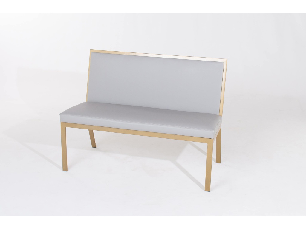 Luca Bench Upholstered Back No Arms - image 1