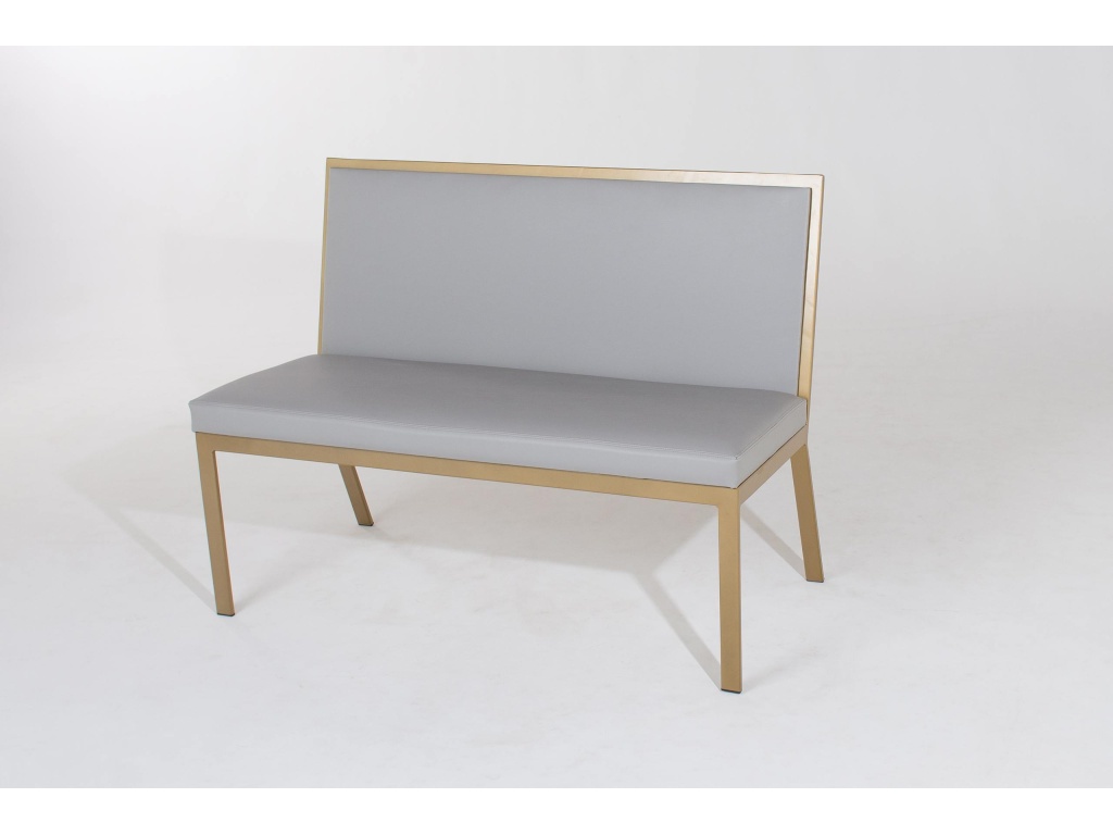 Luca Bench Upholstered Back No Arms - image 3