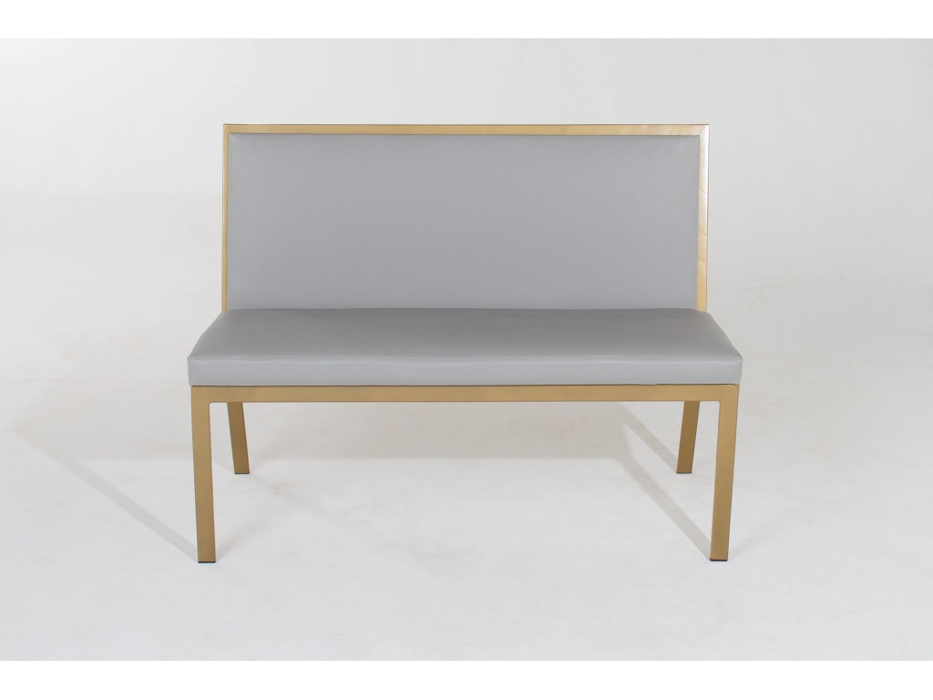 Luca Bench Upholstered Back No Arms - main image