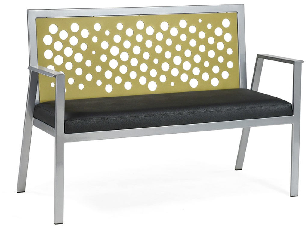 Luca Bench With Arms and Bubbles Insert - main image