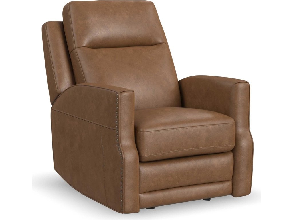 Maxwell Cedar Leather Power Gliding Recliner with Power Headrest and Lumbar - main image
