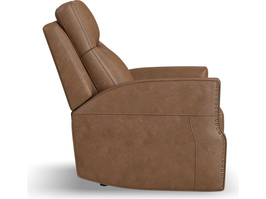 Maxwell Cedar Leather Power Gliding Recliner with Power Headrest and Lumbar - image 3