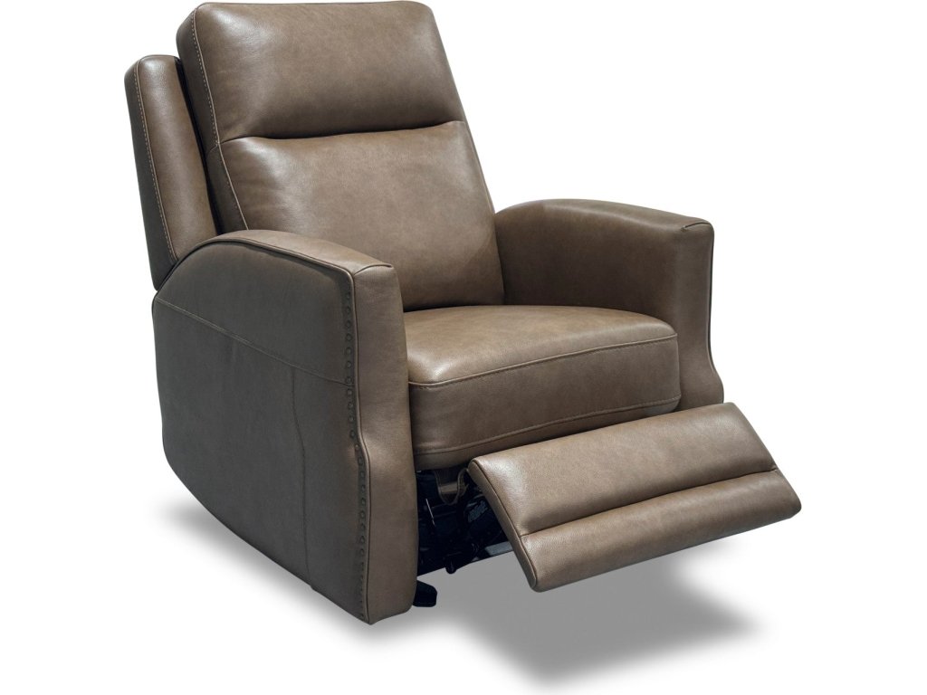 Maxwell Cedar Leather Power Gliding Recliner with Power Headrest and Lumbar - image 5