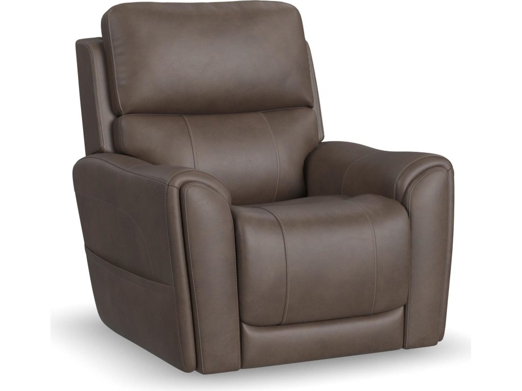 Carter Cappuccino Fabric Power Lift Recliner with Power Headrest, Lumbar, Heat & Massage - main image