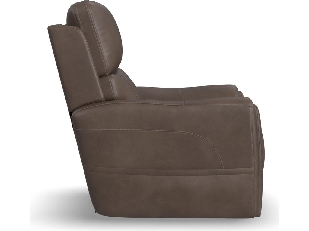 Carter Cappuccino Fabric Power Lift Recliner with Power Headrest, Lumbar, Heat & Massage - image 2