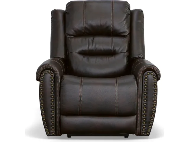 Oscar Molasses Fabric Power Recliner with Power Headrest - Alternative View