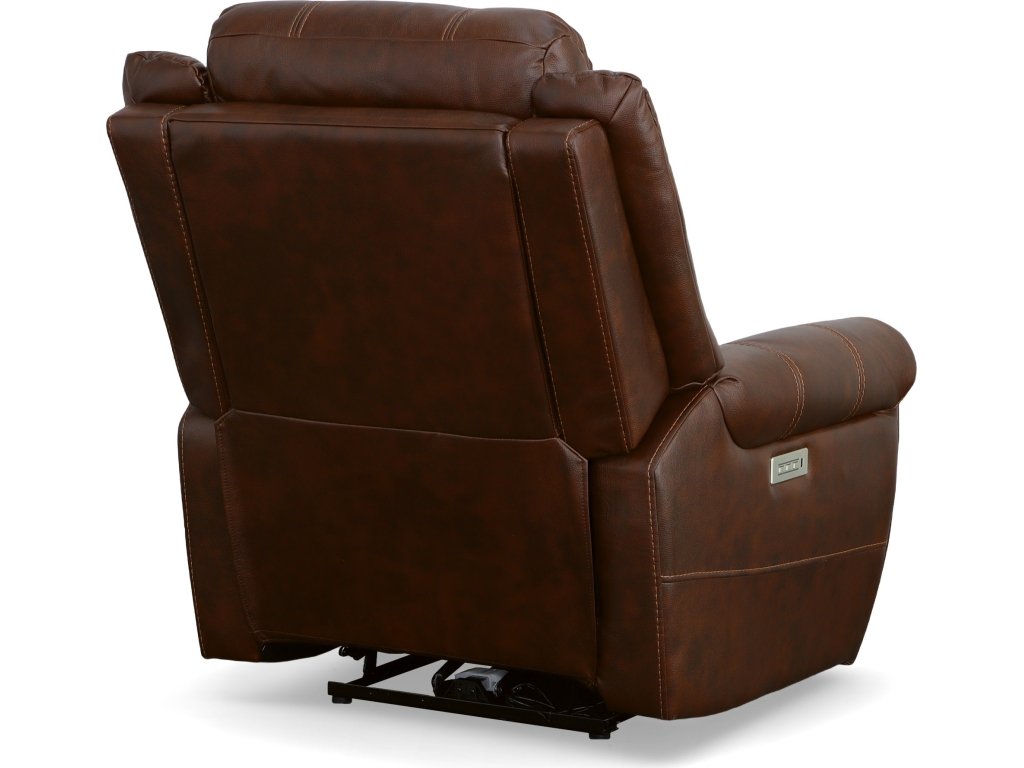 Oscar Pumpernickel Fabric Power Recliner with Power Headrest - image 9