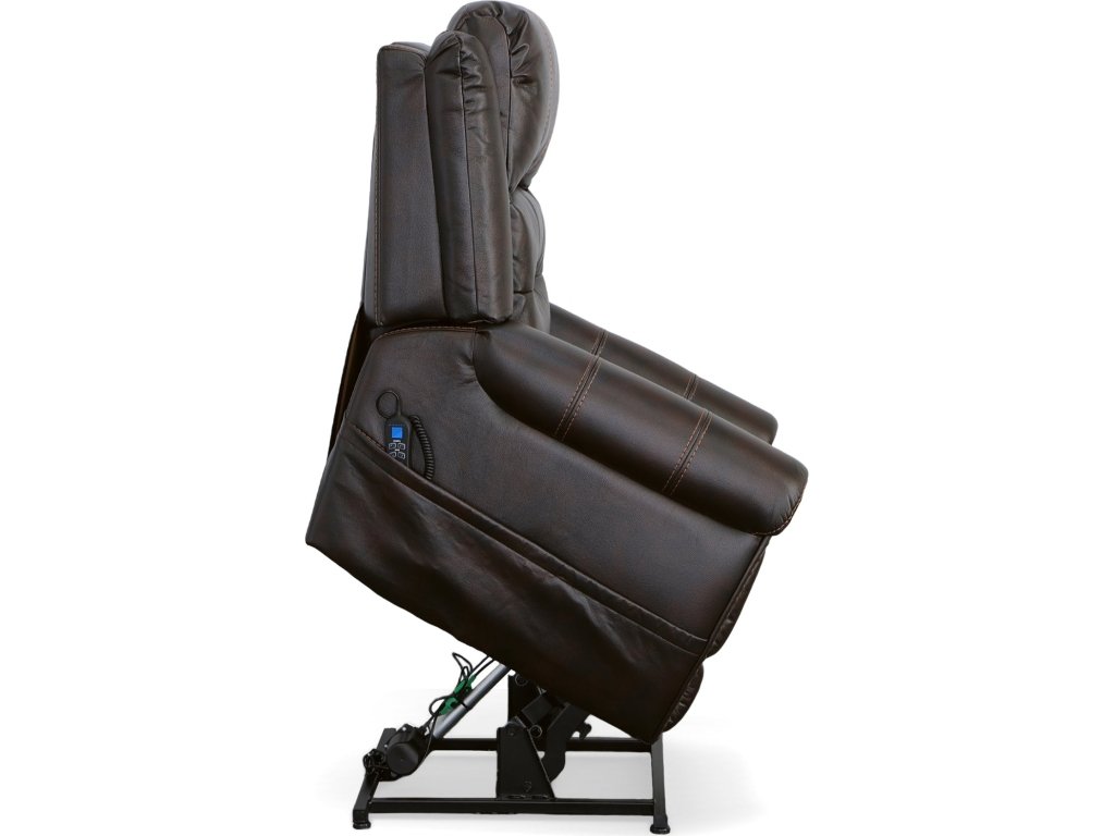 Oscar Molasses Fabric Power Lift Recliner with Right-Hand Control & Power Headrest - image 10