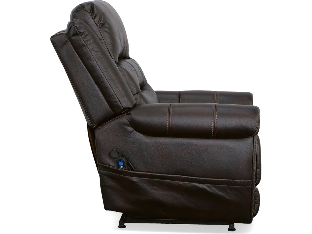 Oscar Molasses Fabric Power Lift Recliner with Right-Hand Control & Power Headrest - image 3