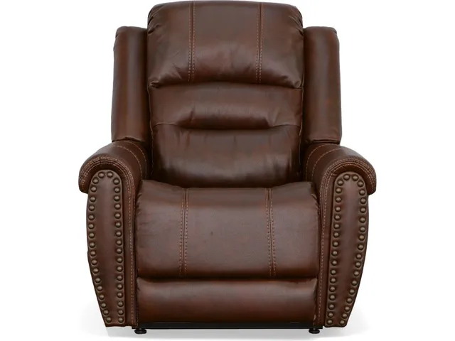 Oscar Pumpernickel Fabric Power Lift Recliner with Right-Hand Control & Power Headrest