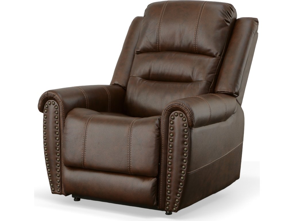 Oscar Pumpernickel Fabric Power Lift Recliner with Right-Hand Control & Power Headrest - image 2
