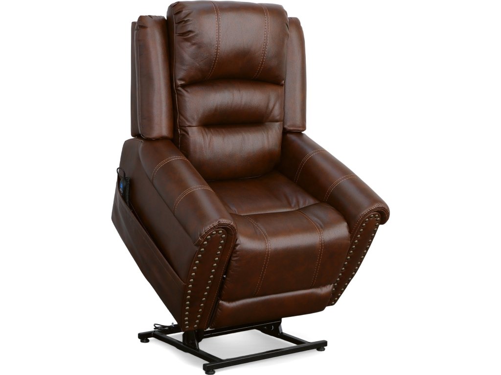 Oscar Pumpernickel Fabric Power Lift Recliner with Right-Hand Control & Power Headrest - image 3
