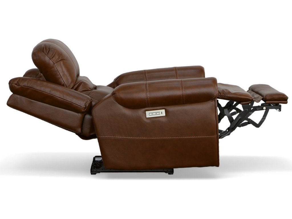 Oscar Grizzly Leather Power Recliner with Power Headrest - image 8