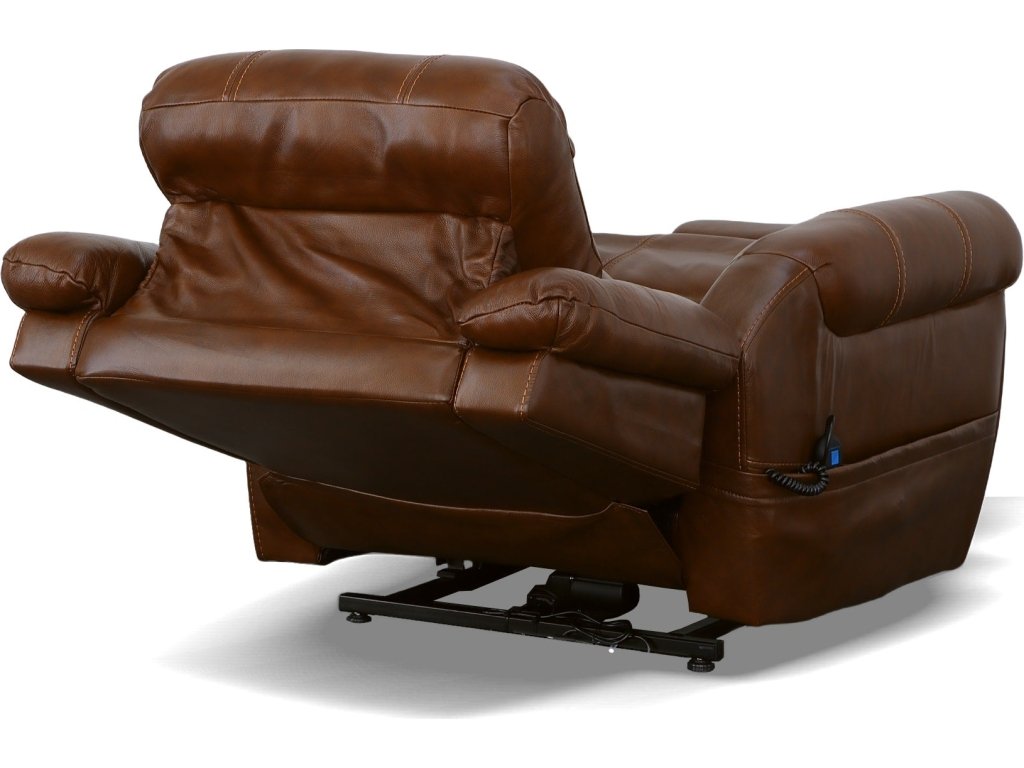 Oscar Grizzly Leather Power Lift Recliner with Right-Hand Control & Power Headrest - image 10