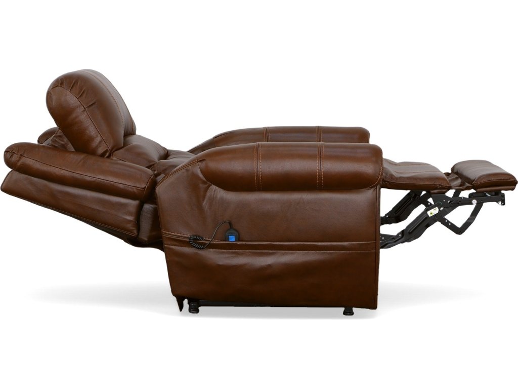 Oscar Grizzly Leather Power Lift Recliner with Right-Hand Control & Power Headrest - image 11
