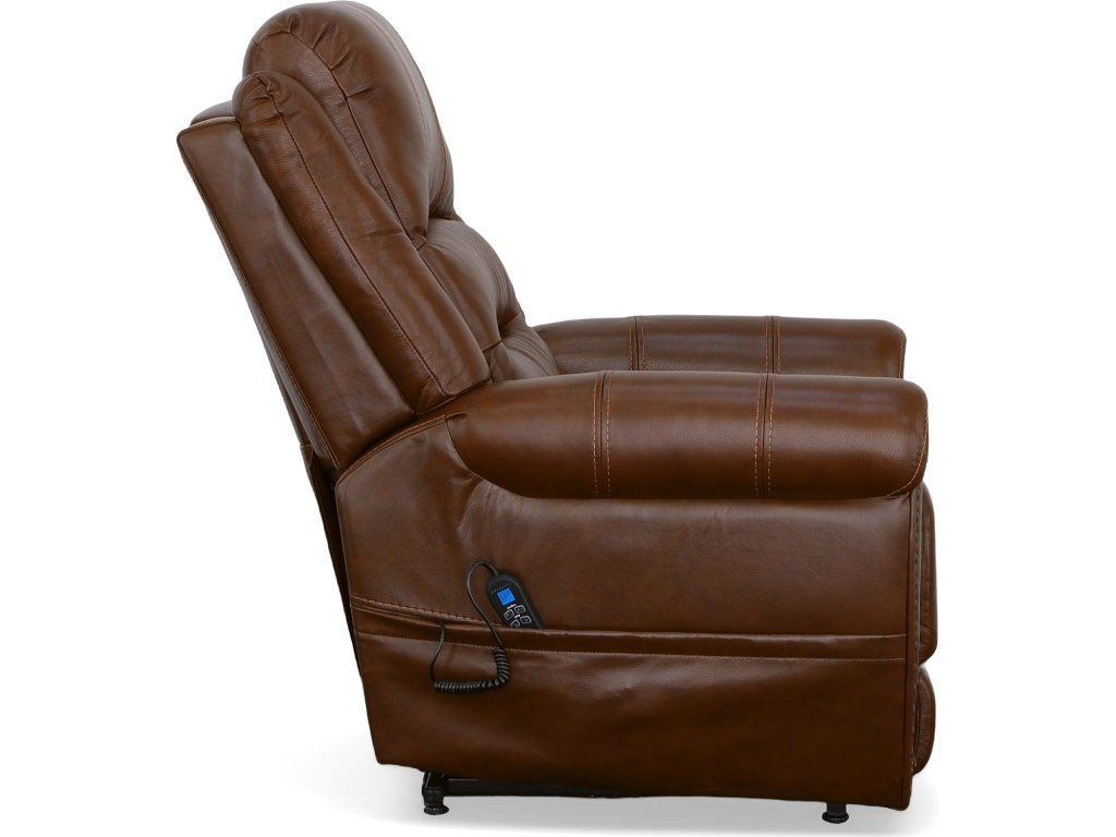 Oscar Grizzly Leather Power Lift Recliner with Right-Hand Control & Power Headrest - image 3