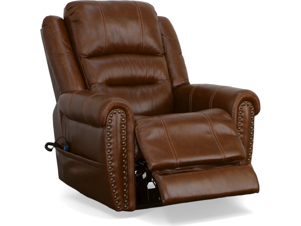 Oscar Grizzly Leather Power Lift Recliner with Right-Hand Control & Power Headrest - image 7