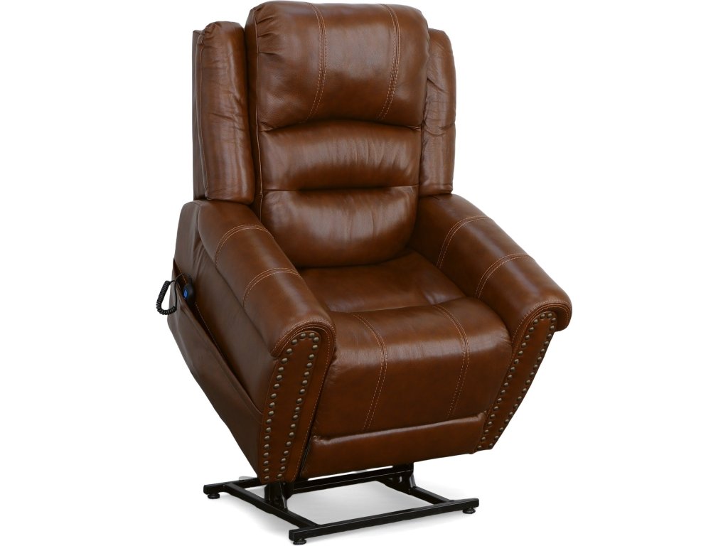 Oscar Grizzly Leather Power Lift Recliner with Right-Hand Control & Power Headrest - image 8