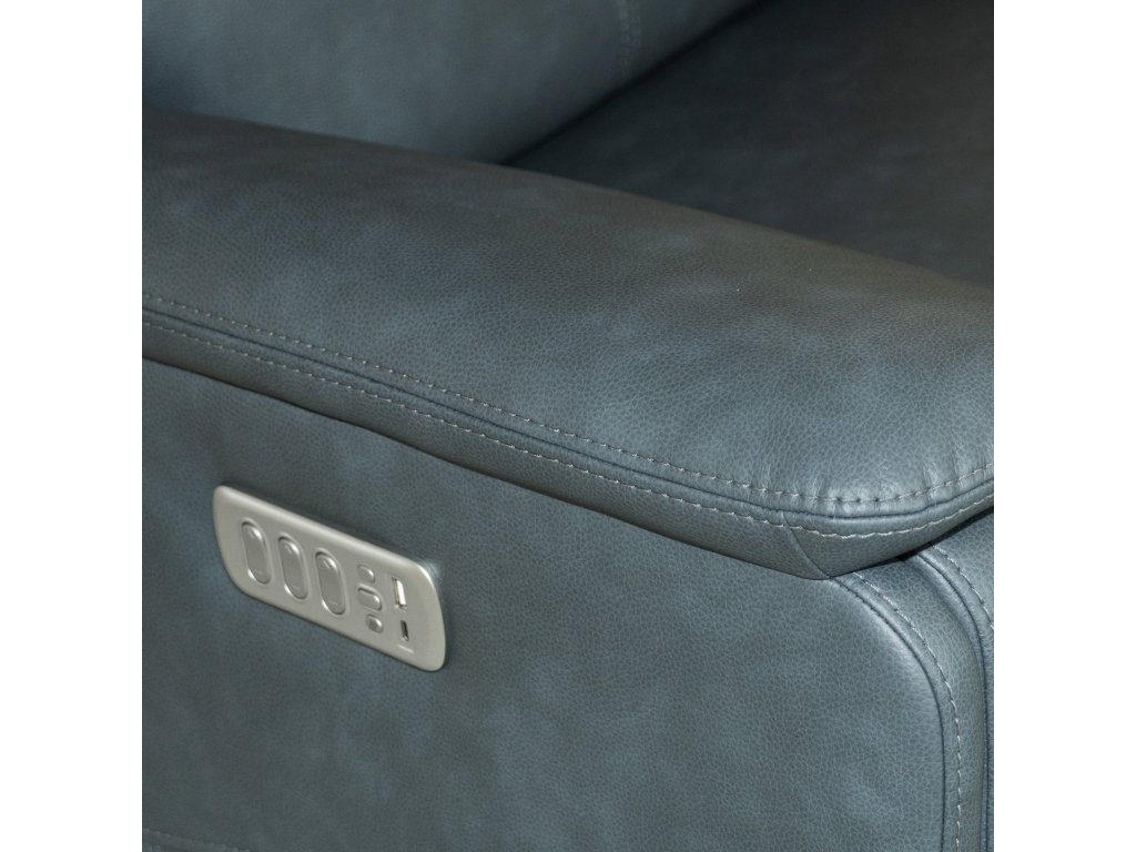 Vernon Admiral Fabric Power Swivel Gliding Recliner with Power Headrest, Lumbar, Heat & Massage - image 9