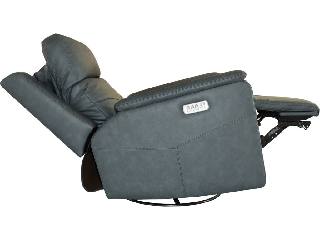 Vernon Admiral Fabric Power Swivel Gliding Recliner with Power Headrest, Lumbar, Heat & Massage - image 10