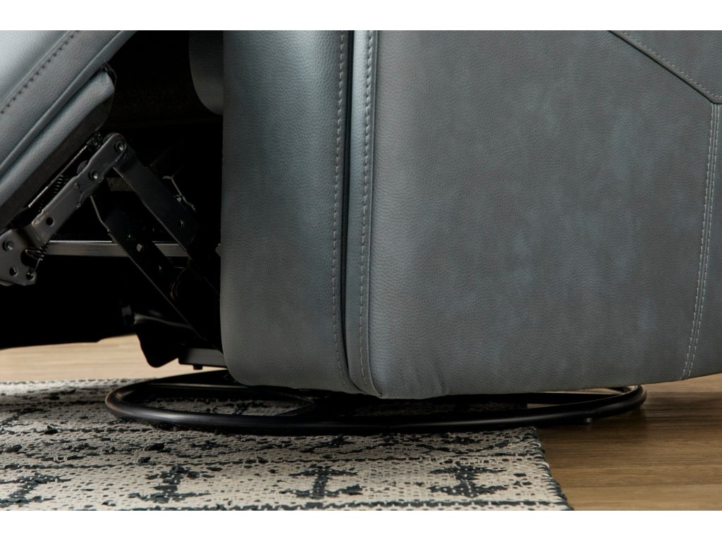 Vernon Admiral Fabric Power Swivel Gliding Recliner with Power Headrest, Lumbar, Heat & Massage - image 4