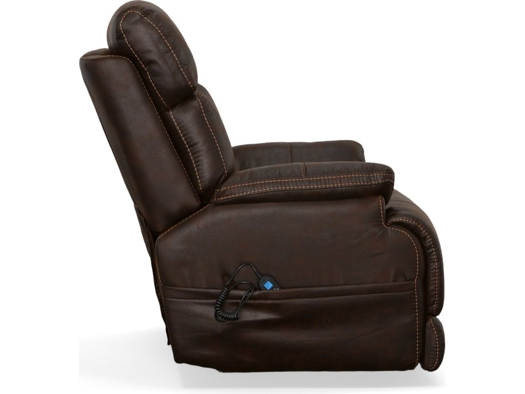 Clive Clove Fabric Power Recliner with Power Headrest & Lumbar - image 3