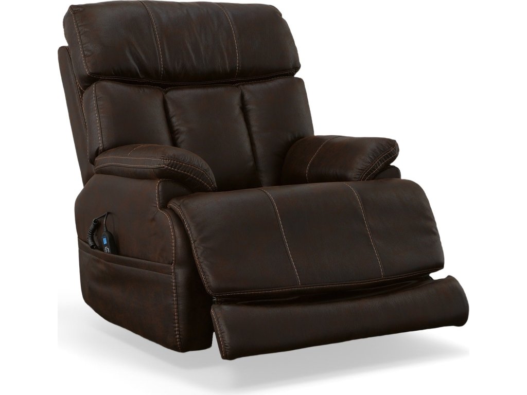 Clive Clove Fabric Power Recliner with Power Headrest & Lumbar - image 5