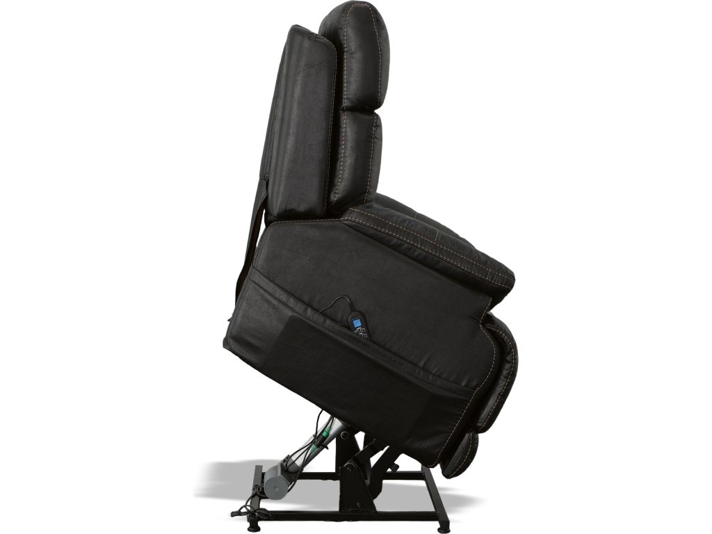 Clive Peppercorn Fabric Power Lift Recliner with Power Headrest & Lumbar - image 9