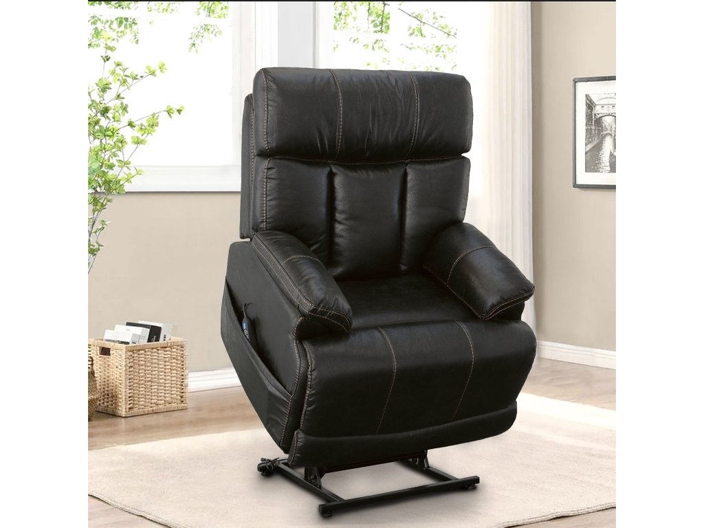 Clive Peppercorn Fabric Power Lift Recliner with Power Headrest & Lumbar - image 4