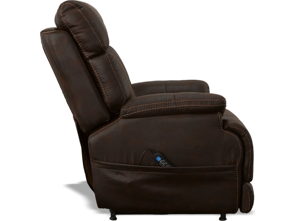 Clive Clove Fabric Power Lift Recliner with Power Headrest & Lumbar - image 3
