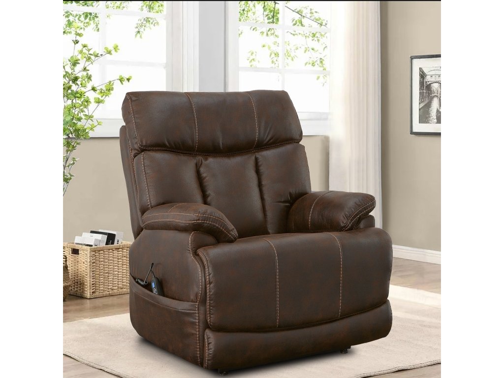 Clive Clove Fabric Power Lift Recliner with Power Headrest & Lumbar - image 4