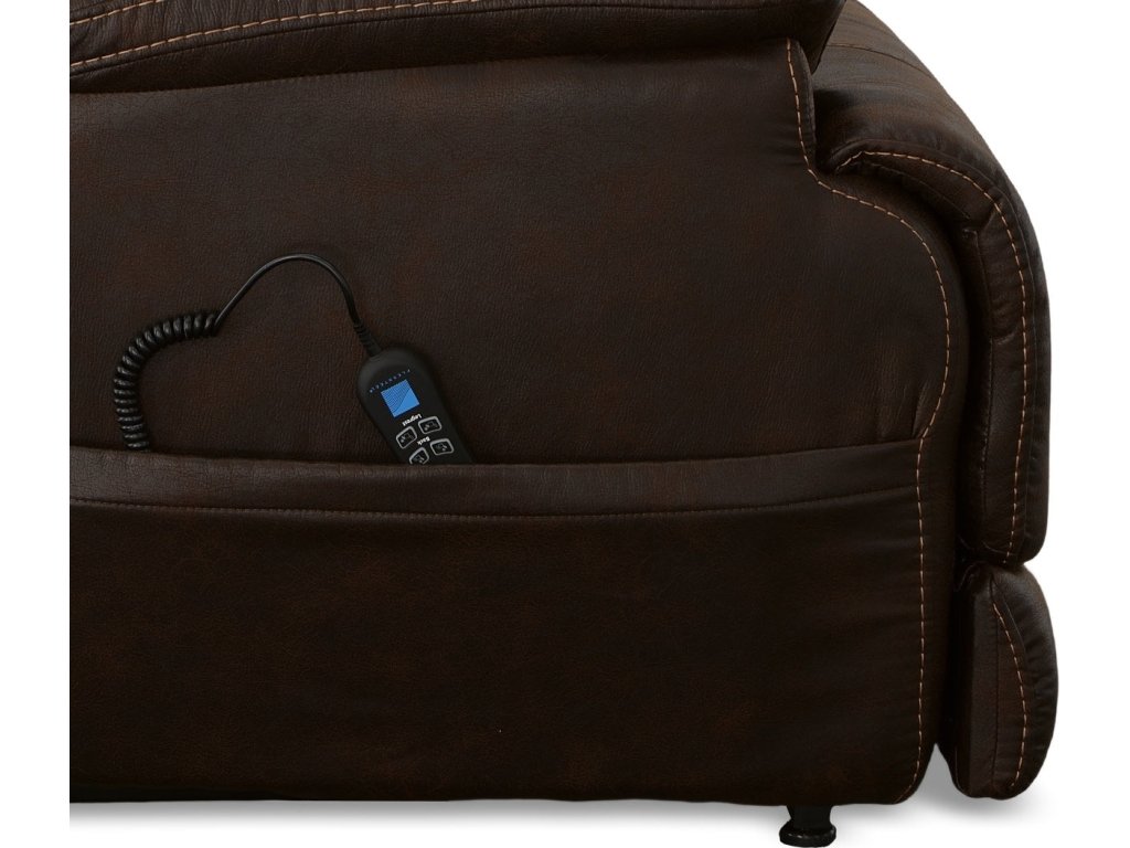 Clive Clove Fabric Power Lift Recliner with Power Headrest & Lumbar - image 6