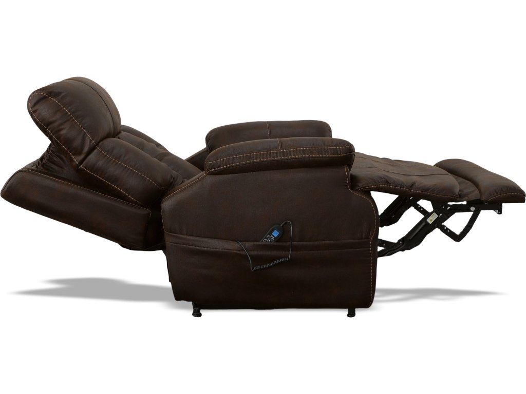 Clive Clove Fabric Power Lift Recliner with Power Headrest & Lumbar - image 7