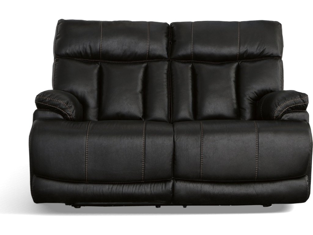 Clive Peppercorn Fabric Power Reclining Loveseat with Power Headrests & Lumbar - image 1