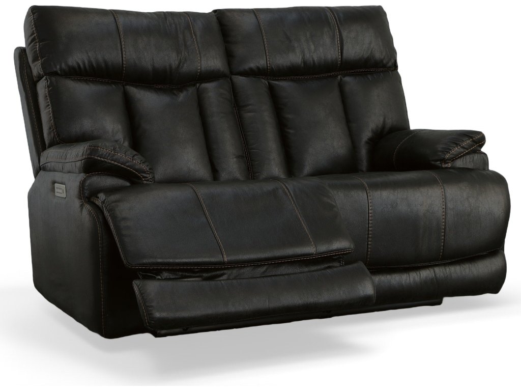 Clive Peppercorn Fabric Power Reclining Loveseat with Power Headrests & Lumbar - image 3