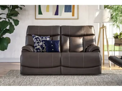 Clive Clove Fabric Power Reclining Loveseat with Power Headrests & Lumbar - Alternative View