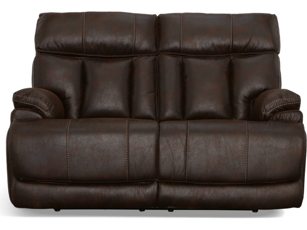 Clive Clove Fabric Power Reclining Loveseat with Power Headrests & Lumbar - image 2