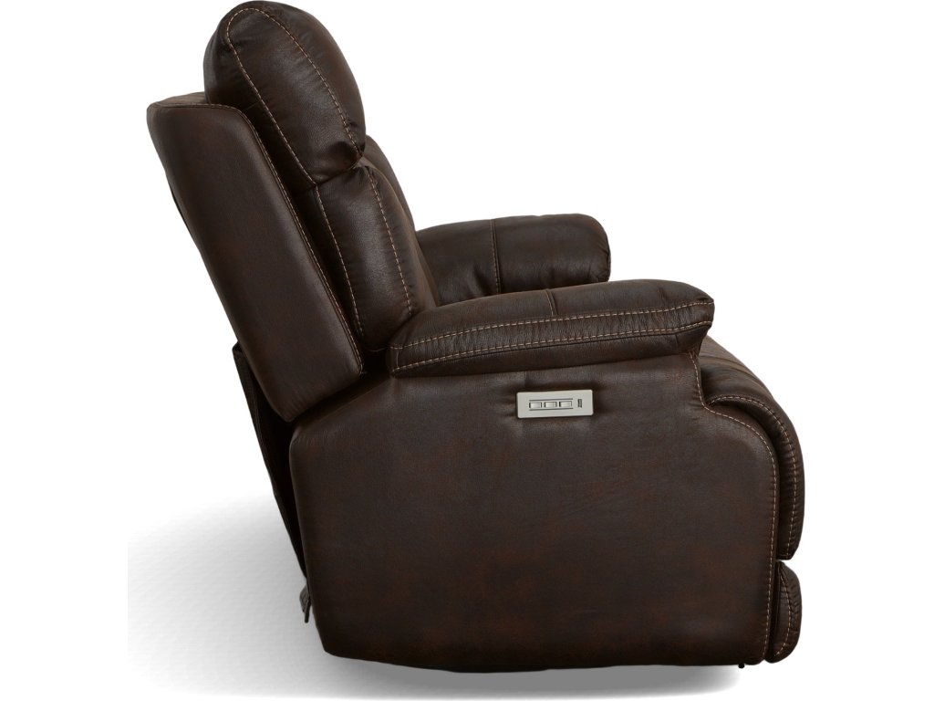 Clive Clove Fabric Power Reclining Loveseat with Power Headrests & Lumbar - image 3