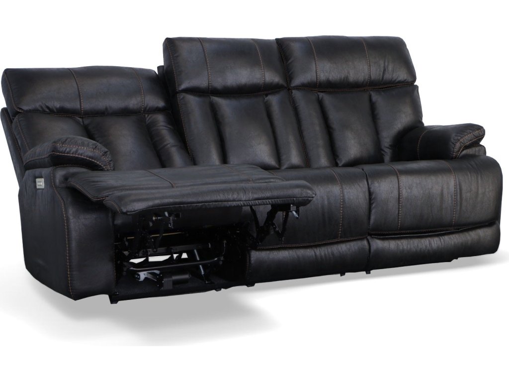 Clive Peppercorn Fabric Power Reclining Sofa with Power Headrests & Lumbar - image 3