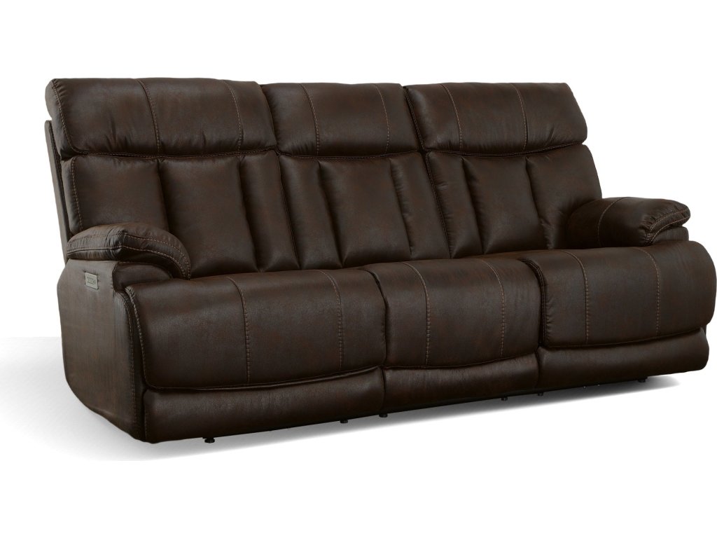 Clive Clove Fabric Power Reclining Sofa with Power Headrests & Lumbar - main image