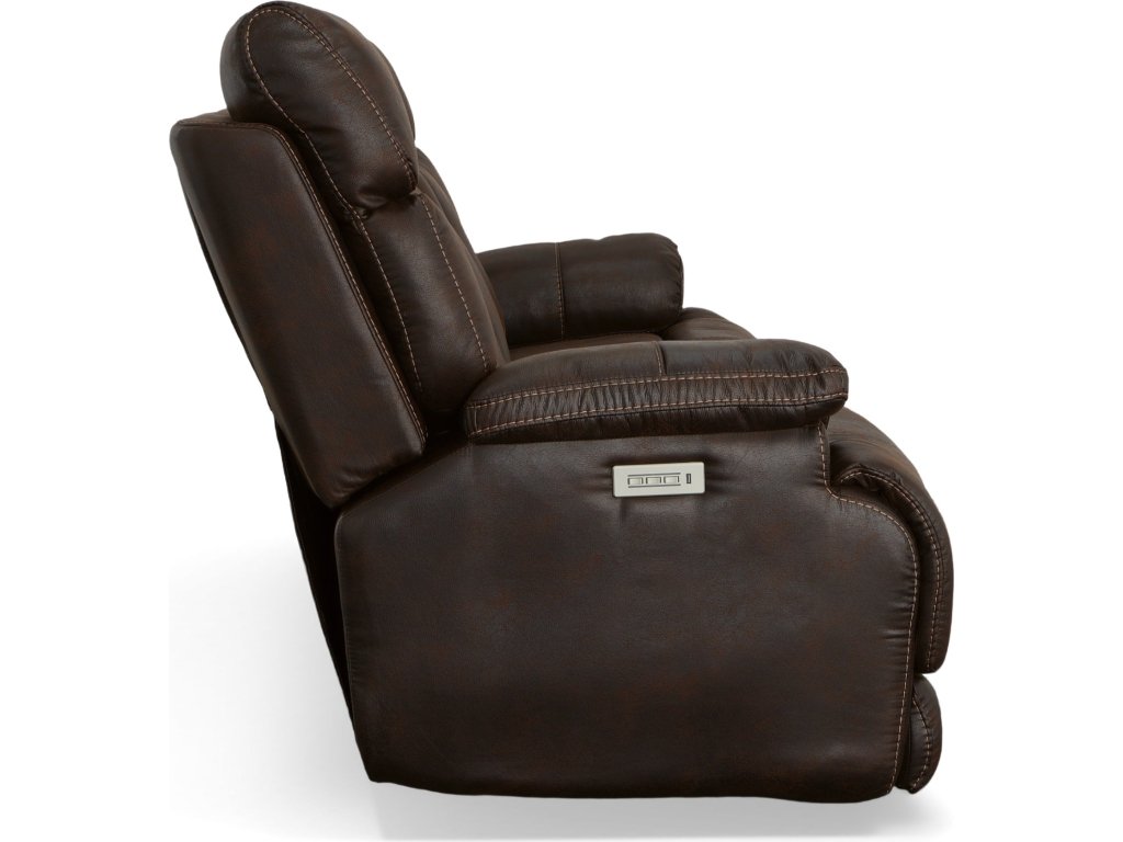 Clive Clove Fabric Power Reclining Sofa with Power Headrests & Lumbar - image 2