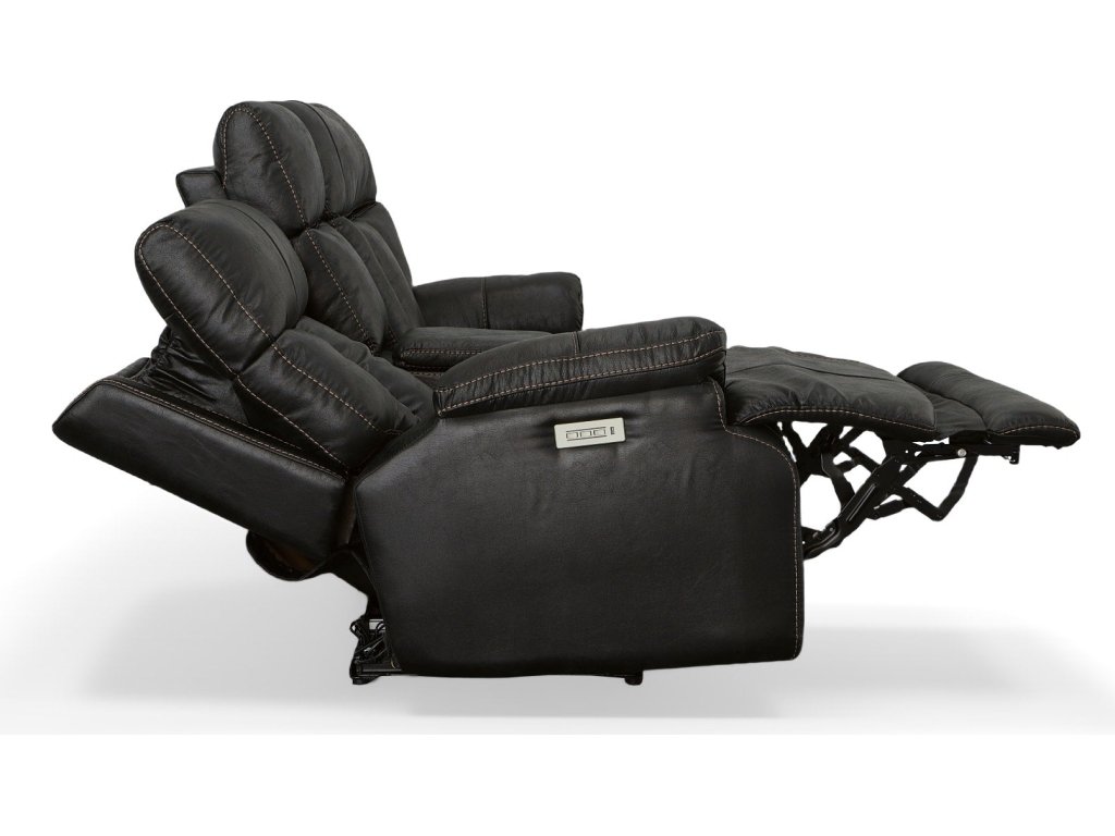 Clive Peppercorn Fabric Power Reclining Loveseat with Console, Power Headrests & Lumbar - image 6