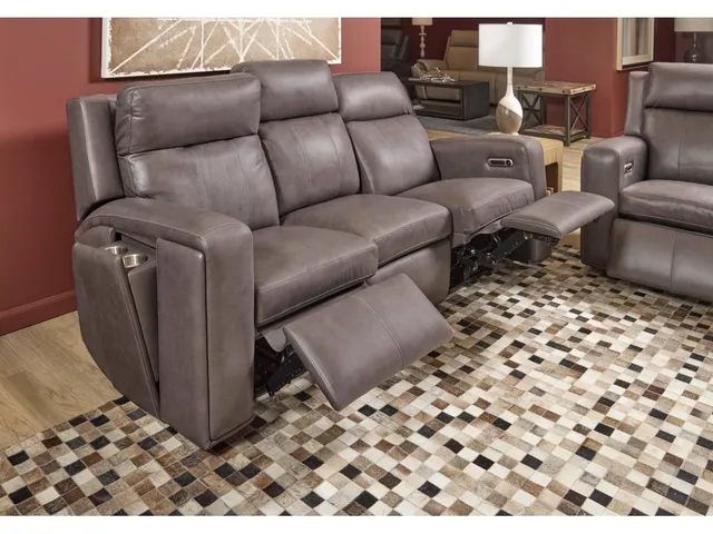 Wyatt Power Reclining Sofa with Power Headrests & Lumbar