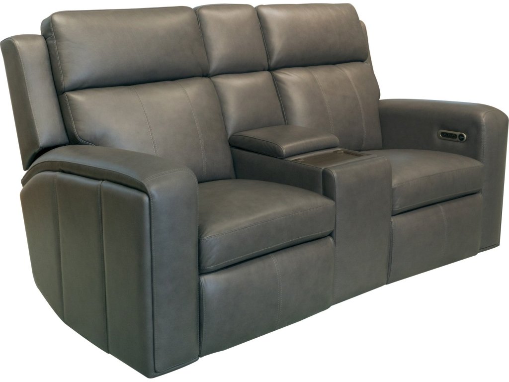 Wyatt Power Reclining Loveseat with Console & Power Headrests & Lumbar - main image
