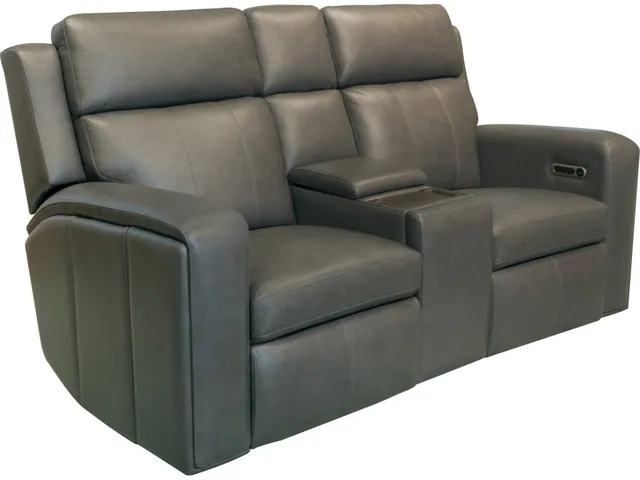 Wyatt Power Reclining Loveseat with Console & Power Headrests & Lumbar
